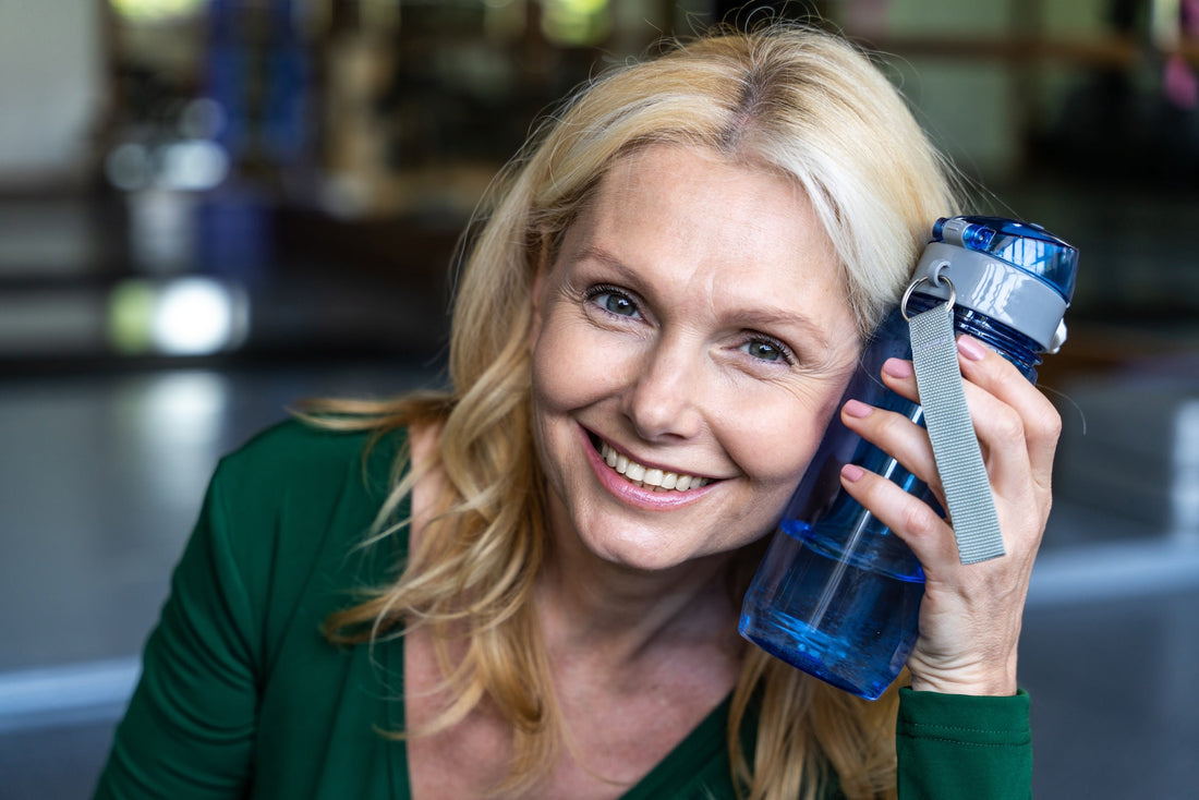 Woman enjoying healthy food